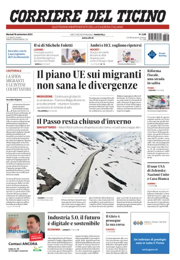 Corriere del Ticino - 19 Sep 2023