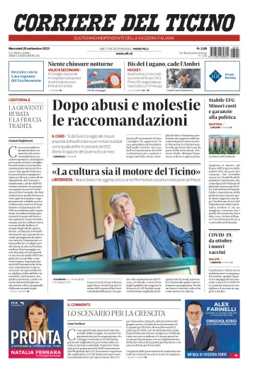 Corriere del Ticino - 20 Sep 2023