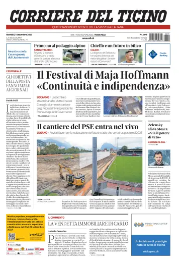 Corriere del Ticino - 21 Sep 2023