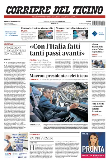 Corriere del Ticino - 26 Sep 2023