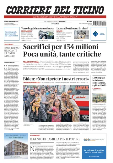 Corriere del Ticino - 19 Oct 2023
