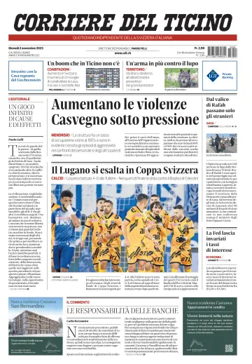 Corriere del Ticino - 2 Nov 2023