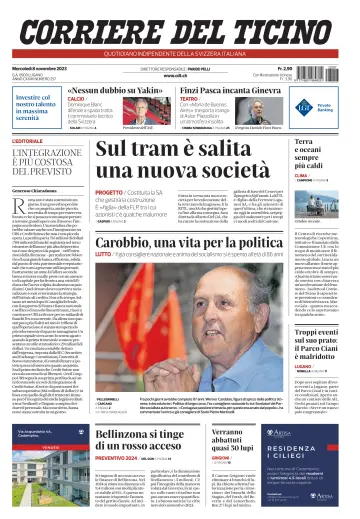 Corriere del Ticino - 8 Nov 2023