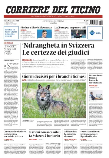 Corriere del Ticino - 11 Nov 2023