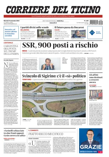 Corriere del Ticino - 21 Nov 2023