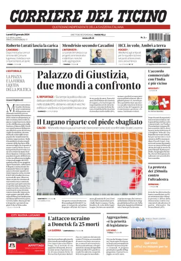 Corriere del Ticino - 22 Jan 2024