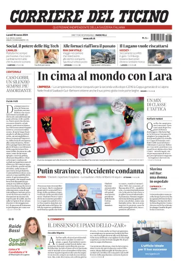 Corriere del Ticino - 18 Mar 2024