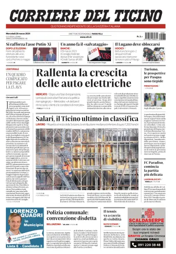 Corriere del Ticino - 20 Mar 2024