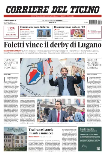 Corriere del Ticino - 15 Apr 2024