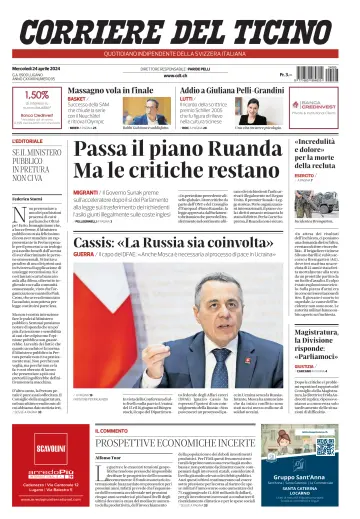 Corriere del Ticino - 24 Apr 2024