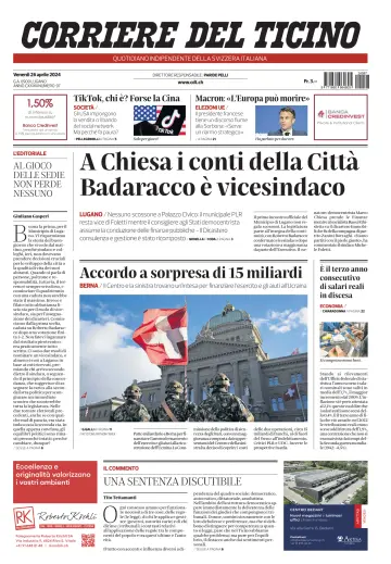Corriere del Ticino - 26 Apr 2024