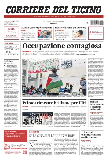 Corriere del Ticino - 08 五月 2024