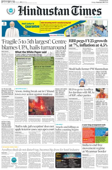 Hindustan Times (Lucknow) - 9 Feb 2024