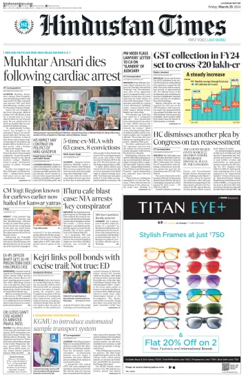 Hindustan Times (Lucknow) - 29 Mar 2024