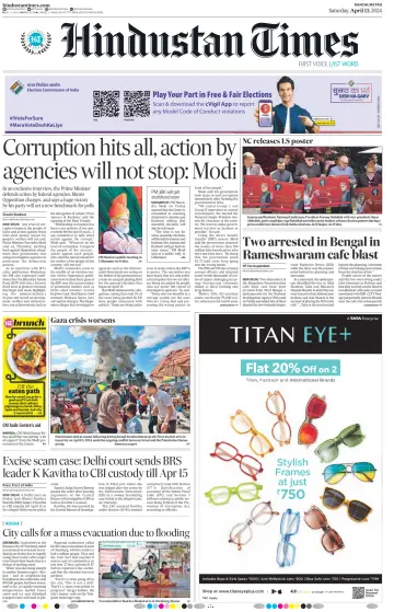 Hindustan Times (Ranchi) - 13 abril 2024