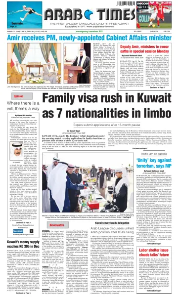 Arab Times - 29 Jan 2024