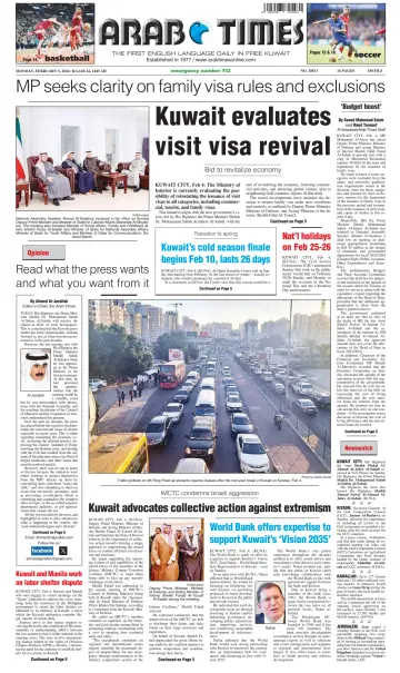 Arab Times - 5 Feb 2024