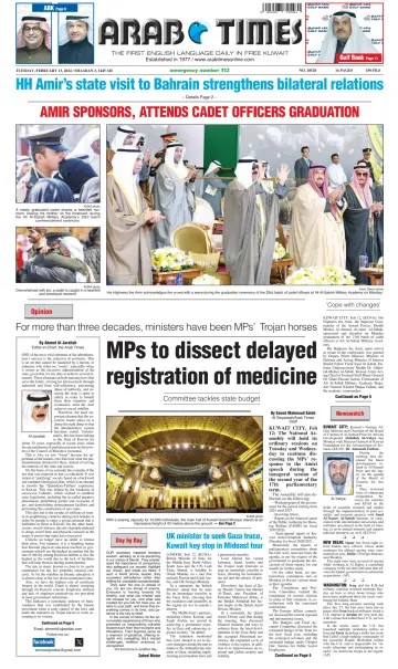 Arab Times - 13 Feb 2024