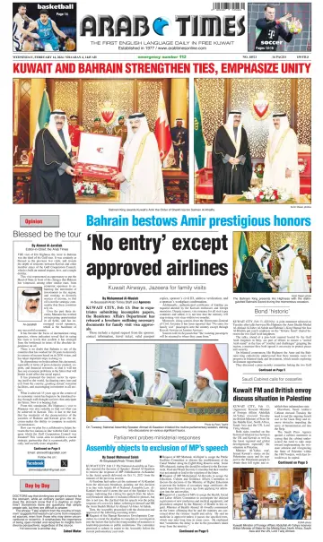 Arab Times - 14 Feb 2024