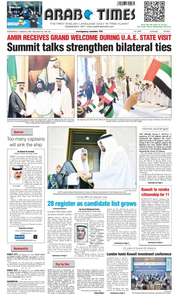 Arab Times - 6 Mar 2024