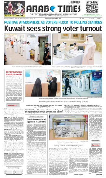 Arab Times - 05 apr 2024