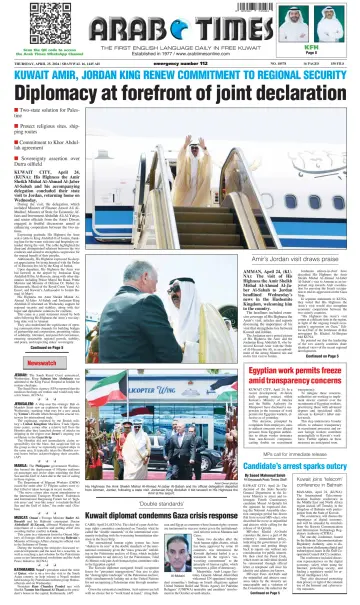 Arab Times - 25 Nis 2024