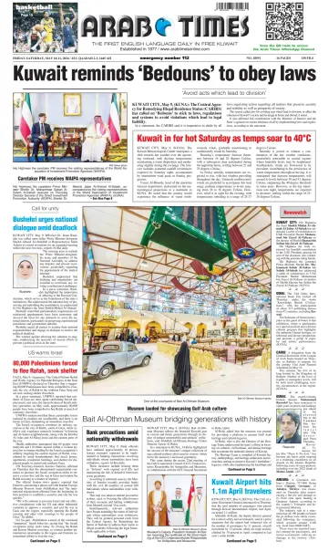 Arab Times - 10 Mai 2024