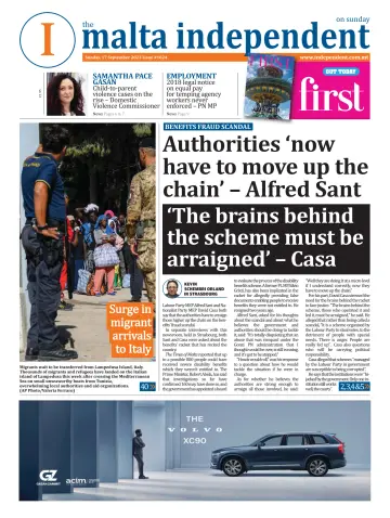 The Malta Independent on Sunday - 17 Sep 2023