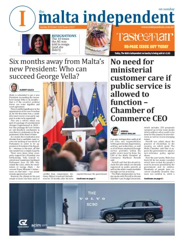 The Malta Independent on Sunday - 8 Oct 2023