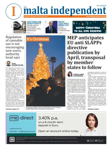 The Malta Independent on Sunday - 24 十二月 2023