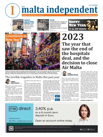 The Malta Independent on Sunday - 31 dic 2023