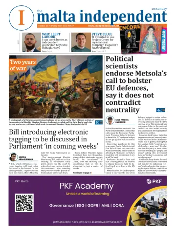 The Malta Independent on Sunday - 25 fev. 2024