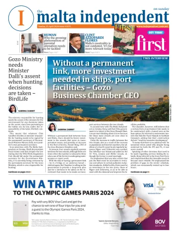 The Malta Independent on Sunday - 21 abril 2024