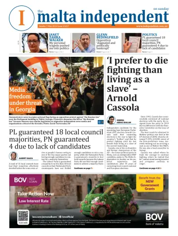 The Malta Independent on Sunday - 05 Mai 2024
