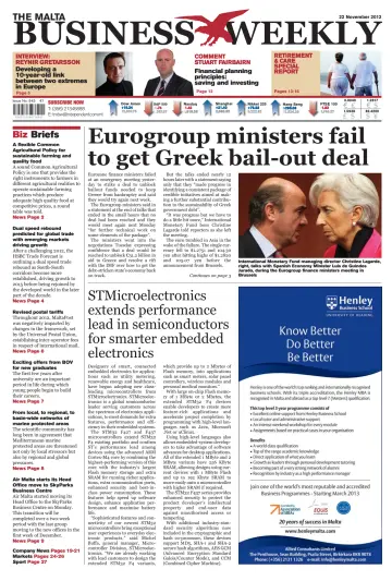 The Malta Business Weekly - 22 Nov 2012