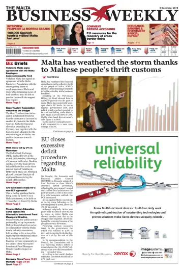 The Malta Business Weekly - 6 Dec 2012
