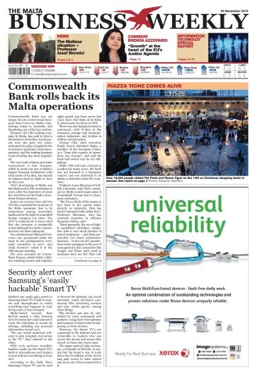 The Malta Business Weekly - 20 Dec 2012