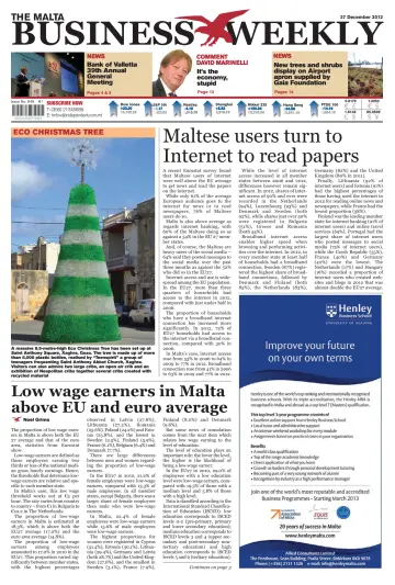 The Malta Business Weekly - 27 Dec 2012