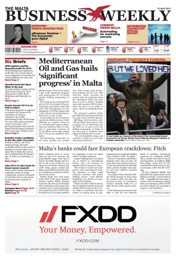 The Malta Business Weekly - 18 Apr 2013