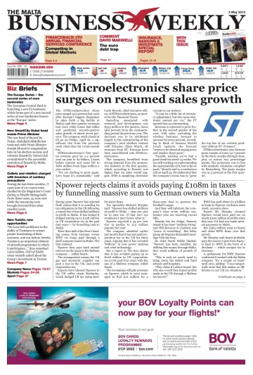 The Malta Business Weekly - 2 May 2013