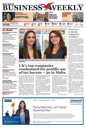 The Malta Business Weekly - 16 May 2013