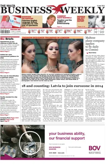 The Malta Business Weekly - 6 Jun 2013