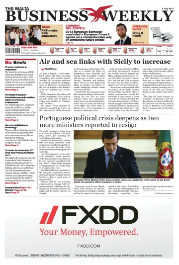 The Malta Business Weekly - 4 Jul 2013