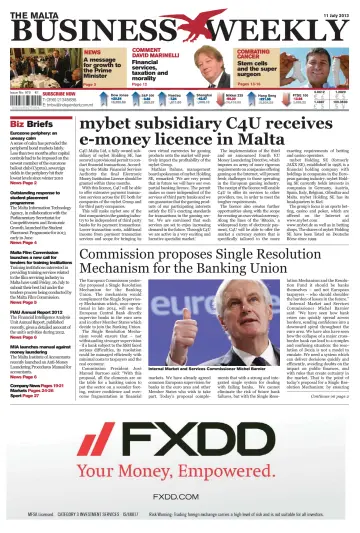 The Malta Business Weekly - 11 Jul 2013