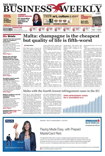 The Malta Business Weekly - 24 Oct 2013