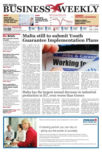 The Malta Business Weekly - 16 Jan 2014