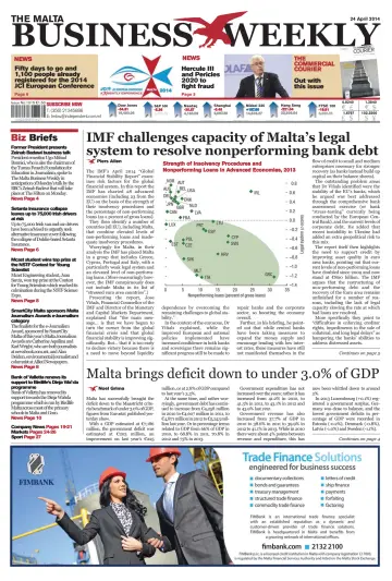 The Malta Business Weekly - 24 Apr 2014