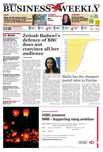 The Malta Business Weekly - 1 May 2014