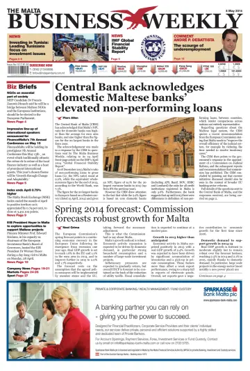 The Malta Business Weekly - 8 May 2014