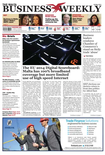 The Malta Business Weekly - 29 May 2014